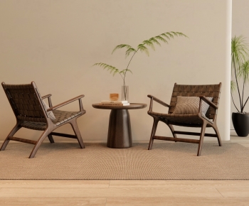 Wabi-sabi Style Lounge Chair-ID:832340968