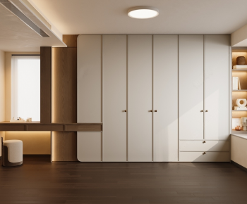 Modern Clothes Storage Area-ID:280940063