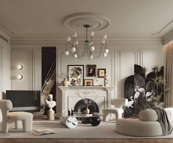 French Style A Living Room-ID:954539061