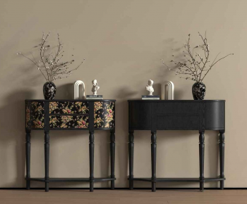 French Style Entrance Cabinet-ID:118495943