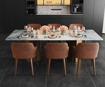 Modern Dining Table And Chairs-ID:103519045