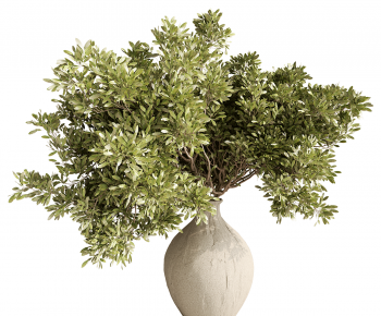 Modern Potted Green Plant-ID:713316926