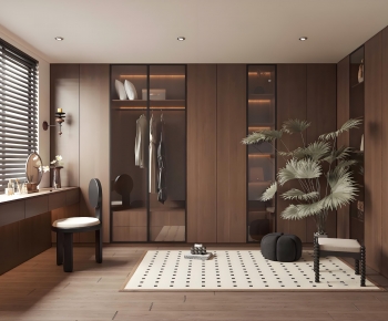 Modern Clothes Storage Area-ID:172009947