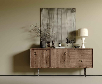 Wabi-sabi Style Entrance Cabinet-ID:379825129