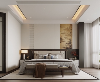 New Chinese Style Bedroom-ID:190099952