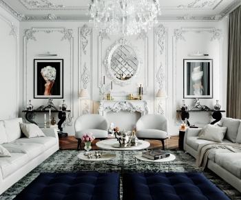 European Style A Living Room-ID:717047931