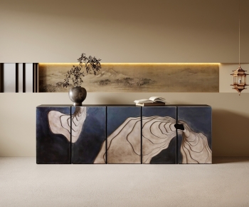 New Chinese Style Side Cabinet-ID:900635967