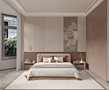 New Chinese Style Bedroom-ID:880146985