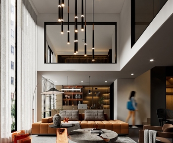 Modern A Living Room-ID:165515908