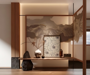 Wabi-sabi Style Console-ID:961752893