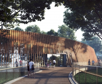 Modern Park Landscape-ID:823679925