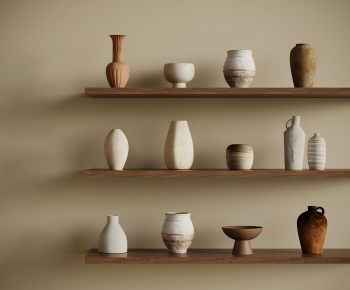 Wabi-sabi Style Clay Pot-ID:852118028