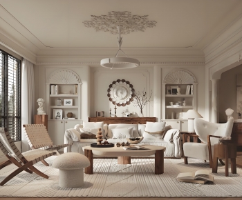 French Style A Living Room-ID:857467892