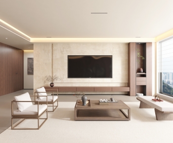New Chinese Style A Living Room-ID:291003948