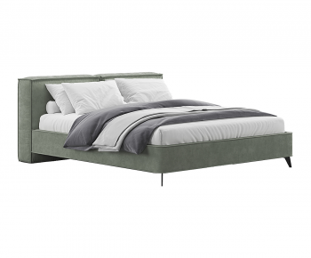 Modern Double Bed-ID:737437965