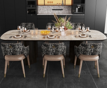 Modern Dining Table And Chairs-ID:342046989