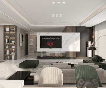 Modern A Living Room-ID:442365881