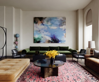 Modern A Living Room-ID:525078062