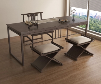 Modern Computer Desk And Chair-ID:803672086