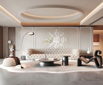 Modern A Living Room-ID:456183915