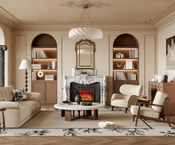 French Style A Living Room-ID:787753116