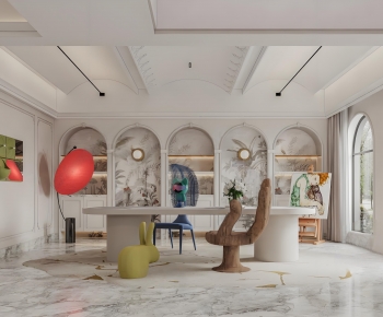 Simple European Style Study Space-ID:757810129