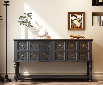 French Style Entrance Cabinet-ID:332139979