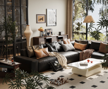 Modern A Living Room-ID:495327959