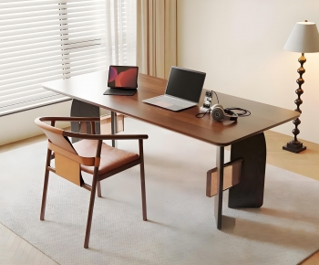 Modern Computer Desk And Chair-ID:987039091