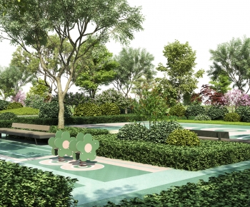 Modern Park Landscape-ID:755399942