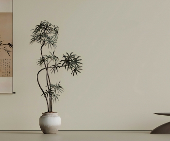 New Chinese Style Ground Green Plant Potted Plants-ID:156640056