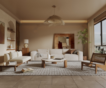 Wabi-sabi Style A Living Room-ID:116460379