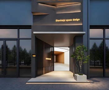 Modern Facade Element-ID:598896038