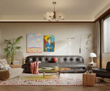 Modern A Living Room-ID:481717115