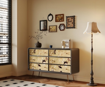 French Style Entrance Cabinet-ID:785248042