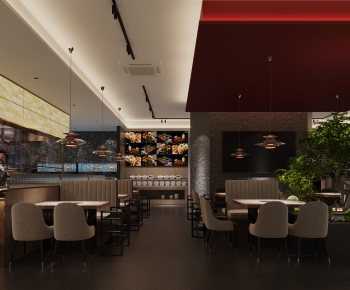 Modern Barbecue Restaurant-ID:661221986