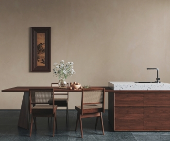 New Chinese Style Dining Table And Chairs-ID:694598916