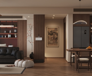 New Chinese Style A Living Room-ID:279848108