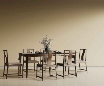 New Chinese Style Dining Table And Chairs-ID:307714947