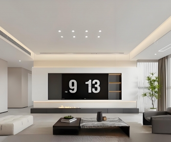 Modern A Living Room-ID:604469847