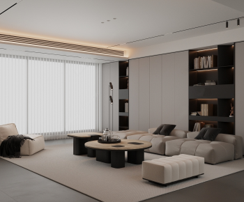 Modern A Living Room-ID:650831949