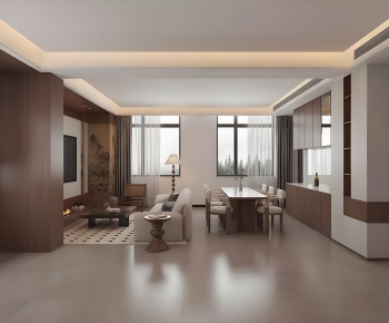 New Chinese Style A Living Room-ID:219568979