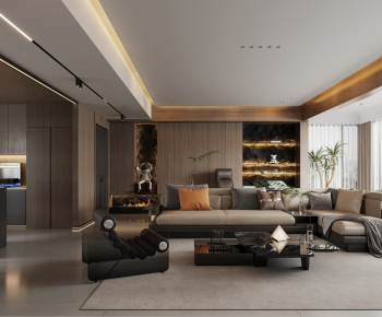Modern A Living Room-ID:749856007