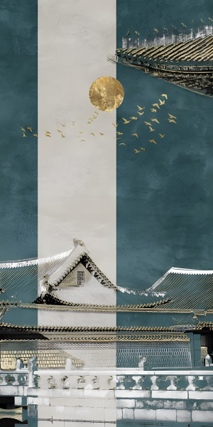 New Chinese StyleAnimal And Plant Pattern Wallpaper