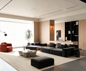 Modern A Living Room-ID:566375972