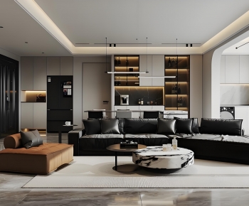 Modern A Living Room-ID:677902944
