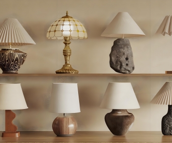 Wabi-sabi Style Table Lamp-ID:360230923