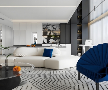 Modern A Living Room-ID:434360986