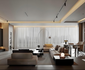 Modern A Living Room-ID:690316921