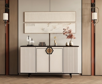 New Chinese Style Entrance Cabinet-ID:196105001